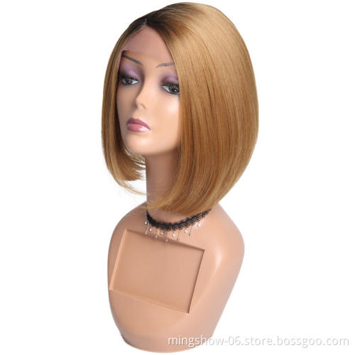 Cheap short synthetic wig, lace front synthetic wig heat resistant